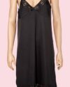 Black Jersey Rope Strap Female Petticoat-263