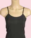 Black Ribana Satin Rope Strap Undershirt-177