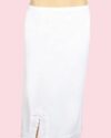 White Combed Cotton Long Petticoat-260
