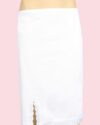 White Combed Cotton Petticoat-251